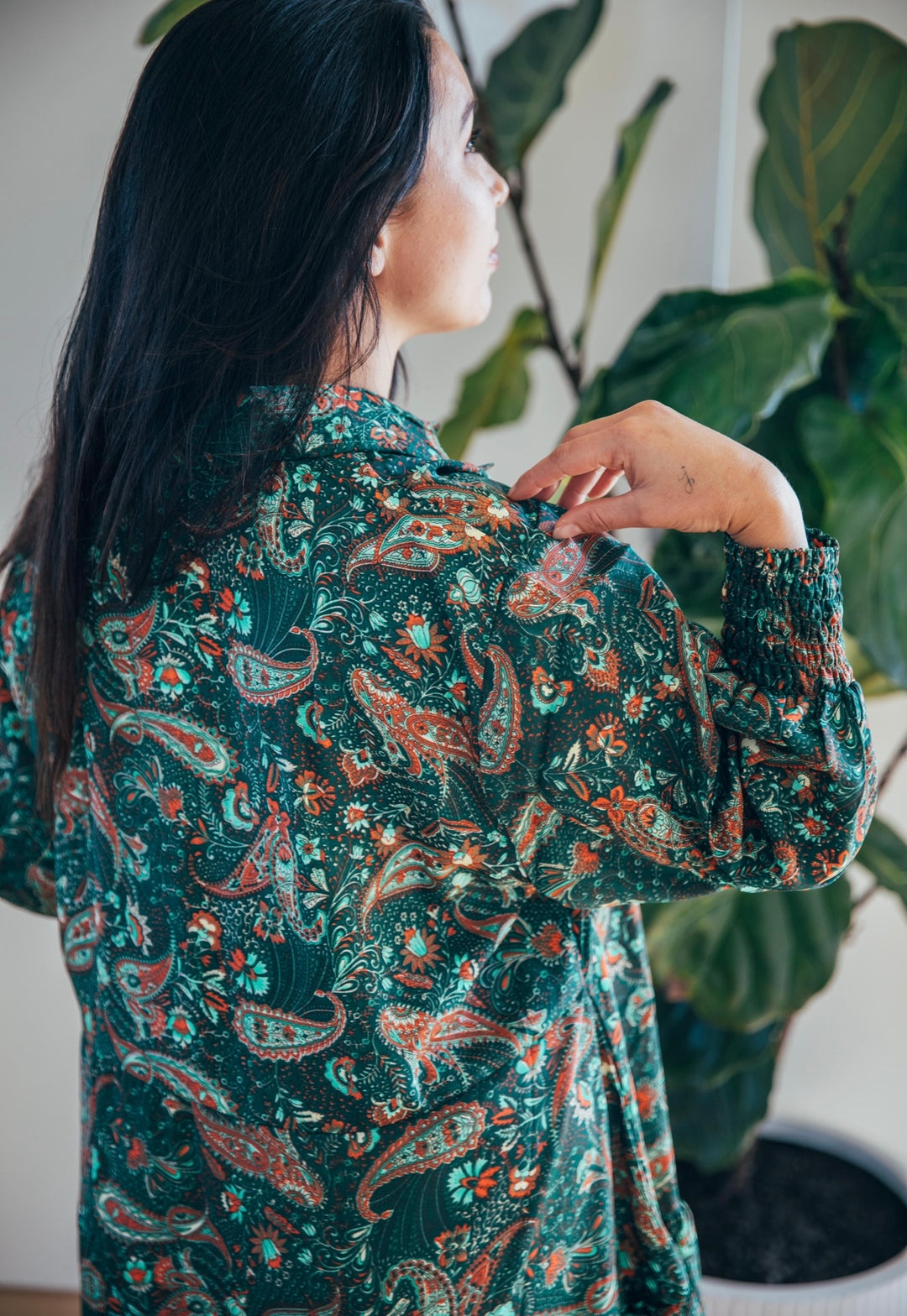 Bella Donna Shirt Dress ~ Green