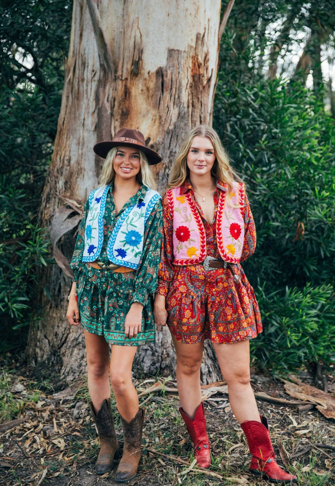 Bella Donna Shirt Dress ~ Red