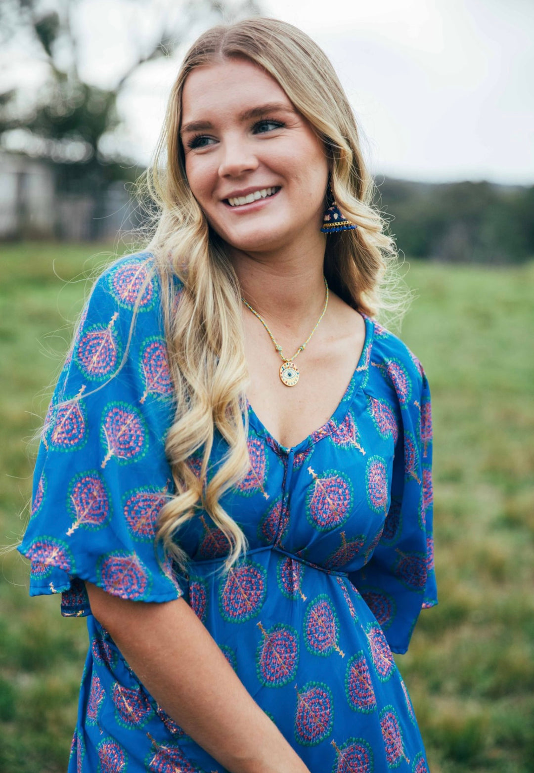 Sunflower Dress ~ Blue Bodhi