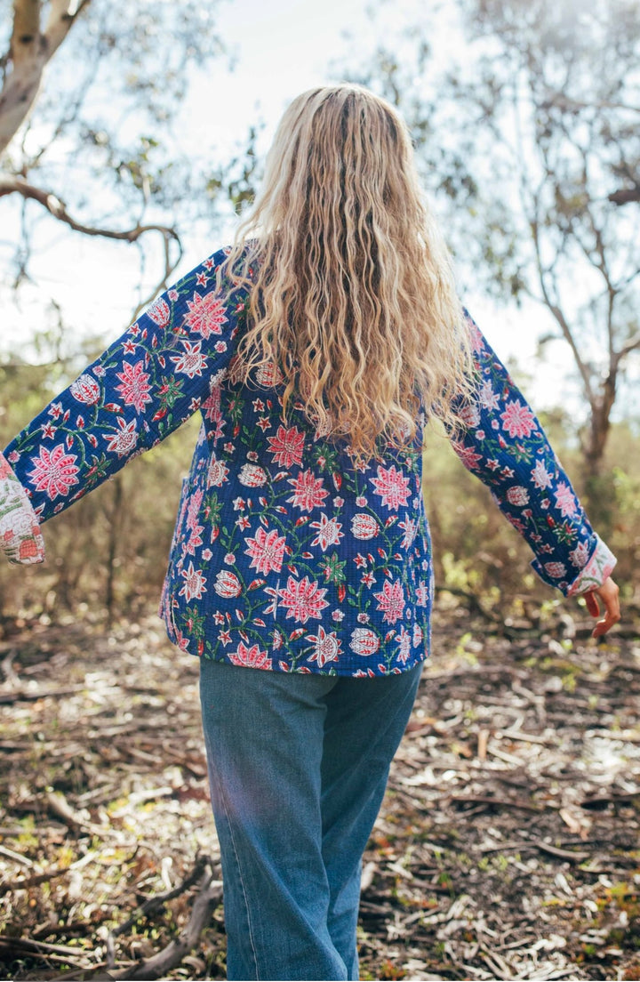 Violet reversible Jacket - Navy