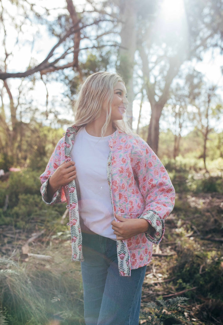 Violet reversible Jacket - Rose