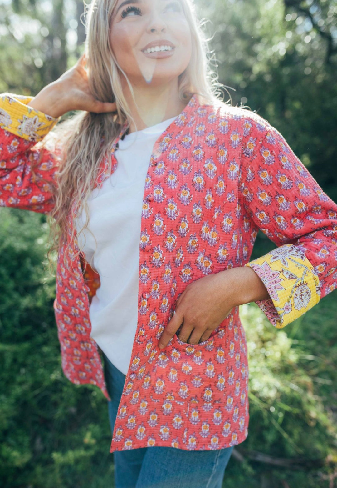 Violet reversible Jacket - Marigold