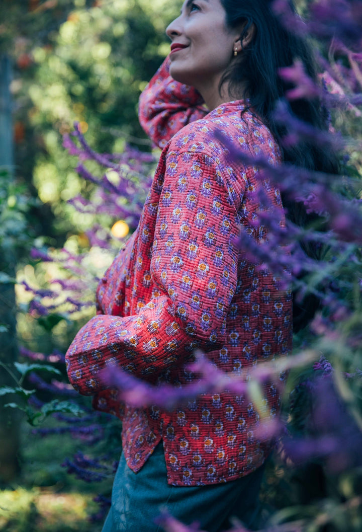 Violet reversible Jacket - Marigold