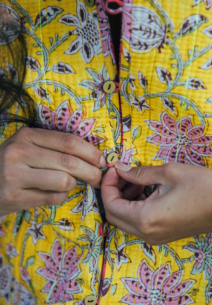 Violet reversible Jacket - Marigold