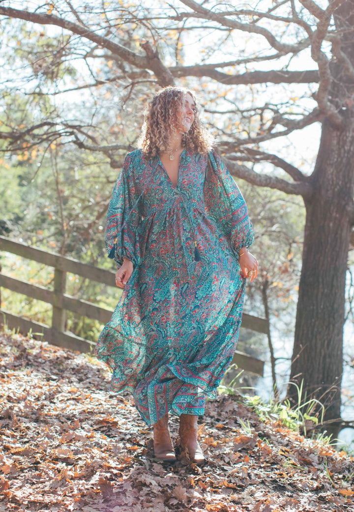 Magnolia dress ~ Teal