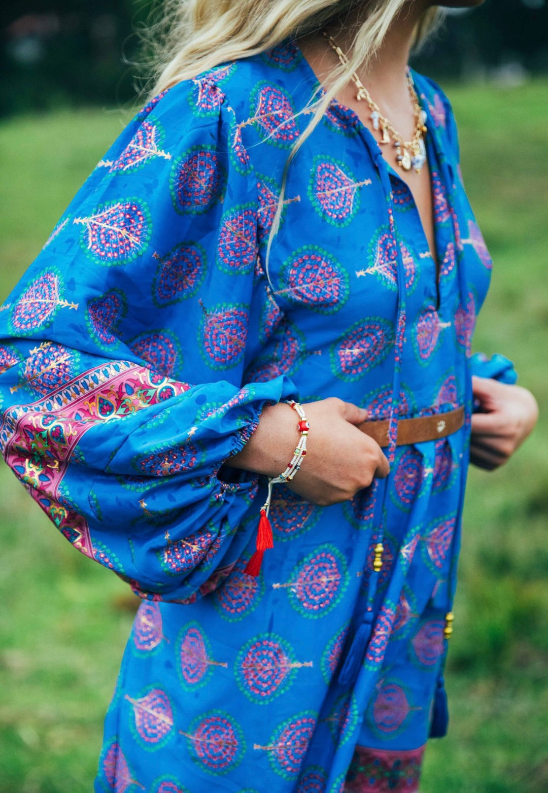 Juno blouse ~ Blue bodhi