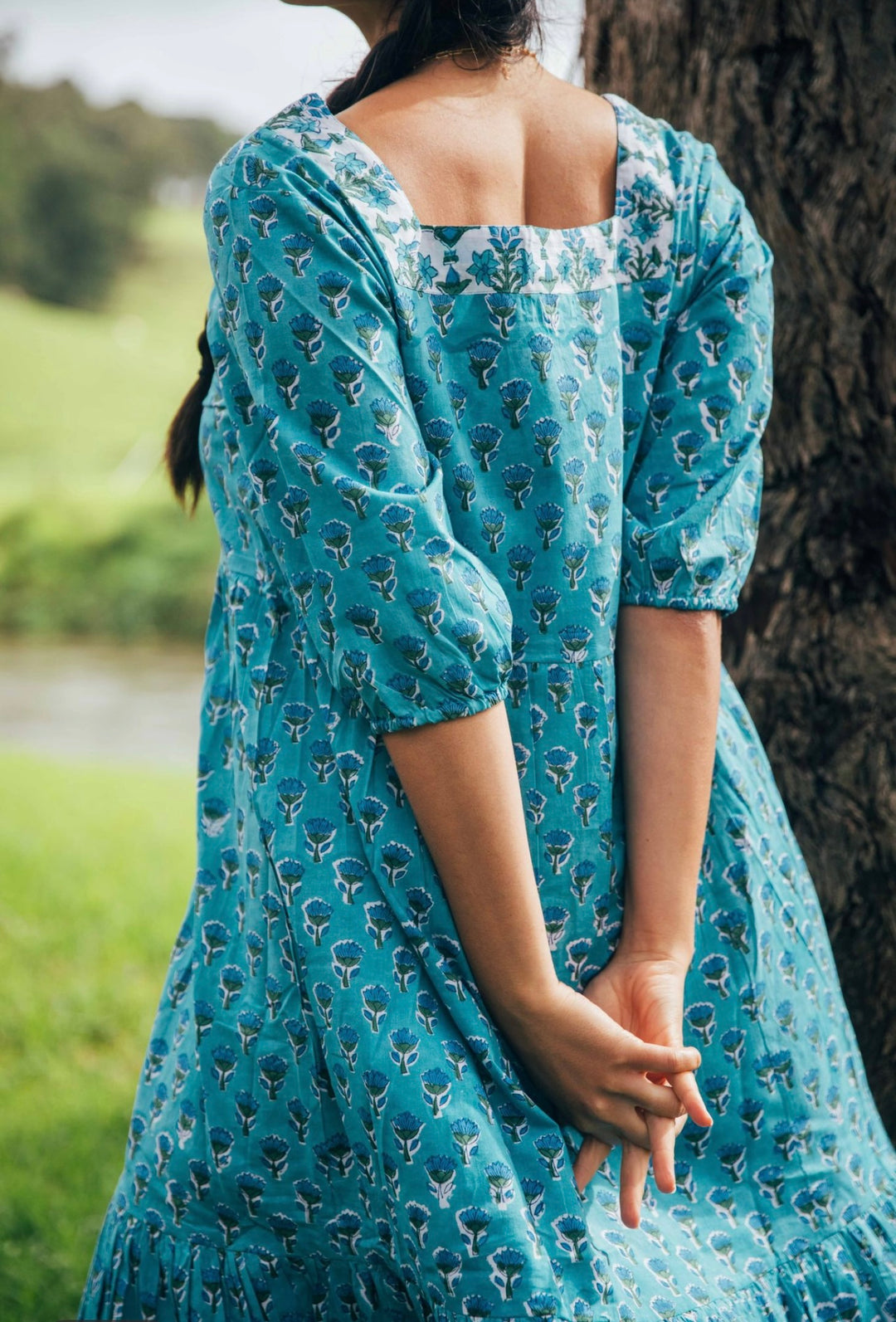 Blossom Dress ~ Teal