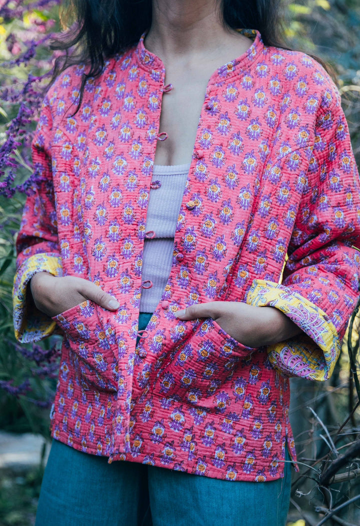 Violet reversible Jacket - Marigold