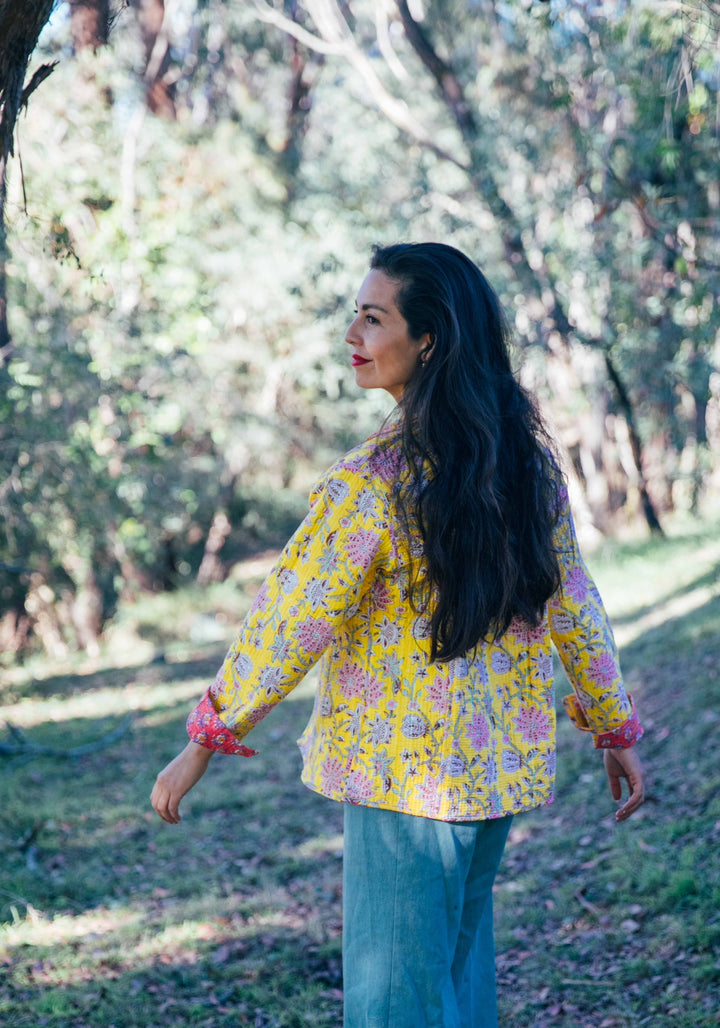 Violet reversible Jacket - Marigold