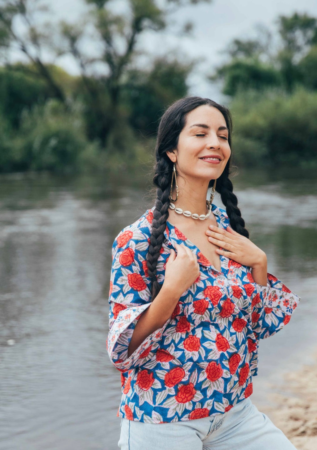 Jasmine Blouse ~ Blue