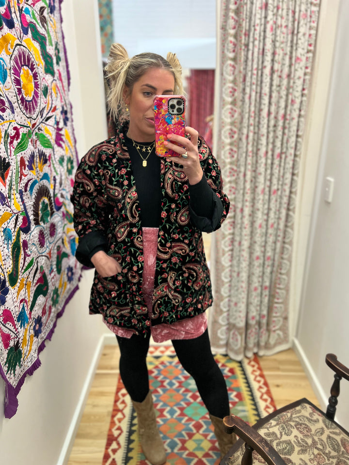 Velvet Paisley Jacket