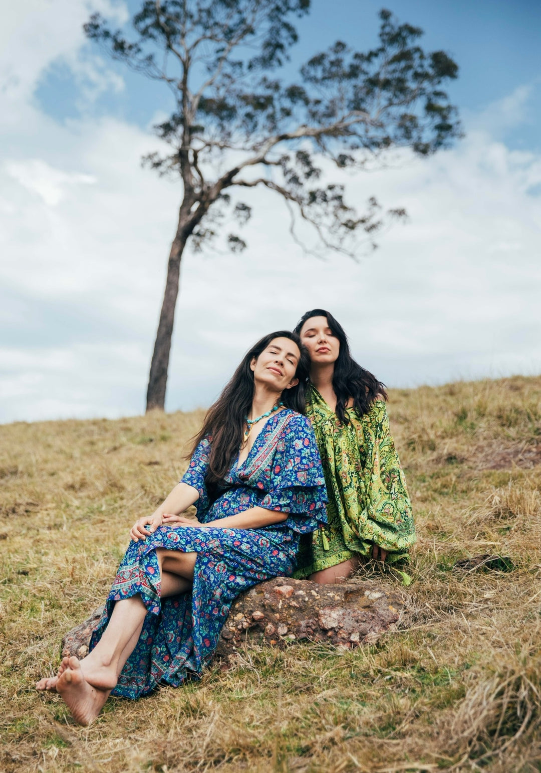Blue Lotus Dress ~ Navy