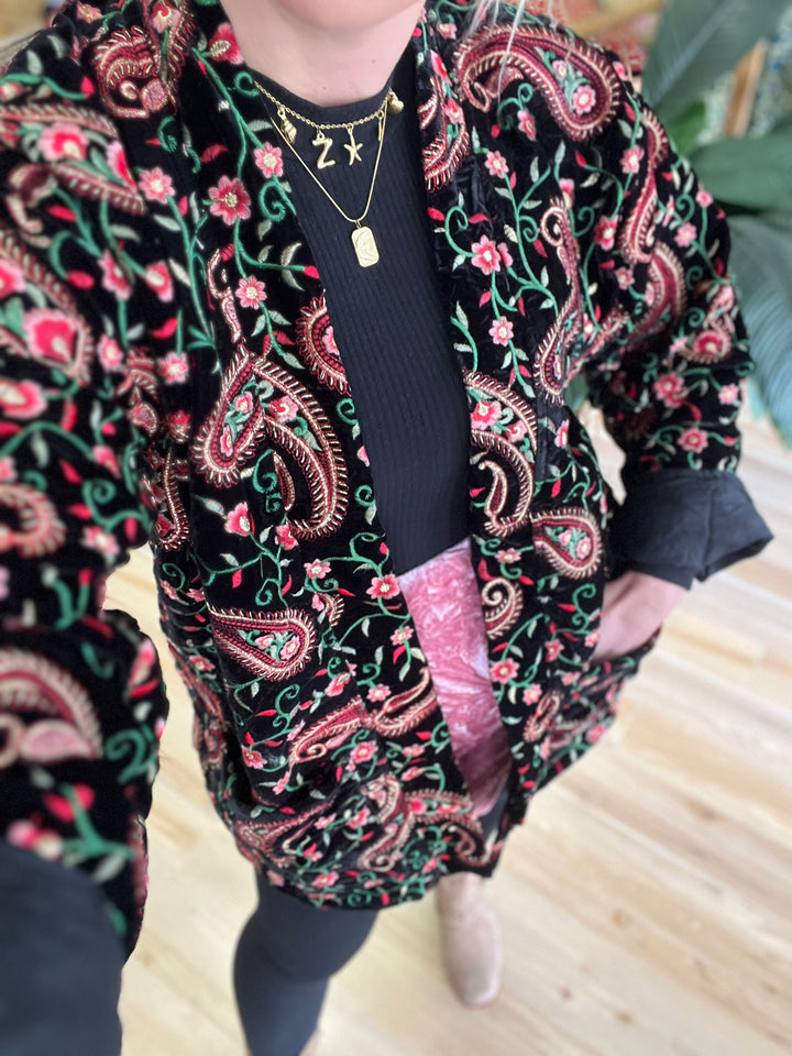 Velvet Paisley Jacket