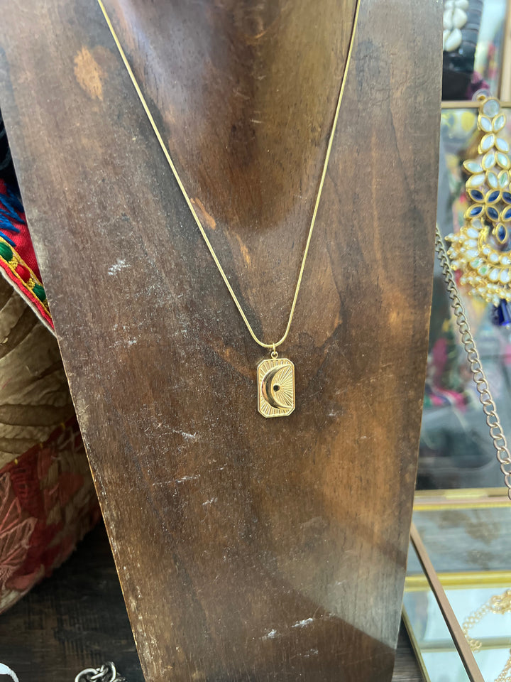 Crescent moon necklace