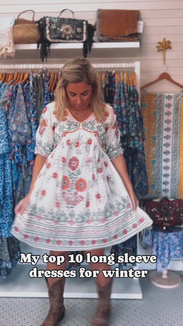 Bella Donna Shirt Dress ~ Green