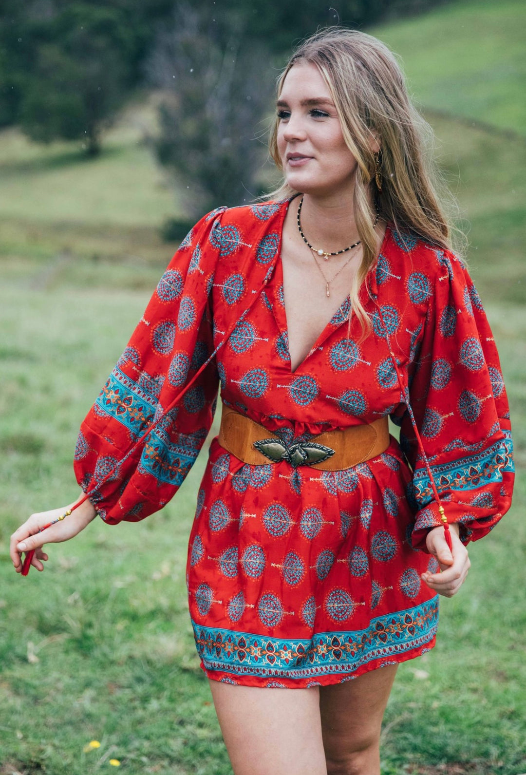 Juno Blouse ~ Red