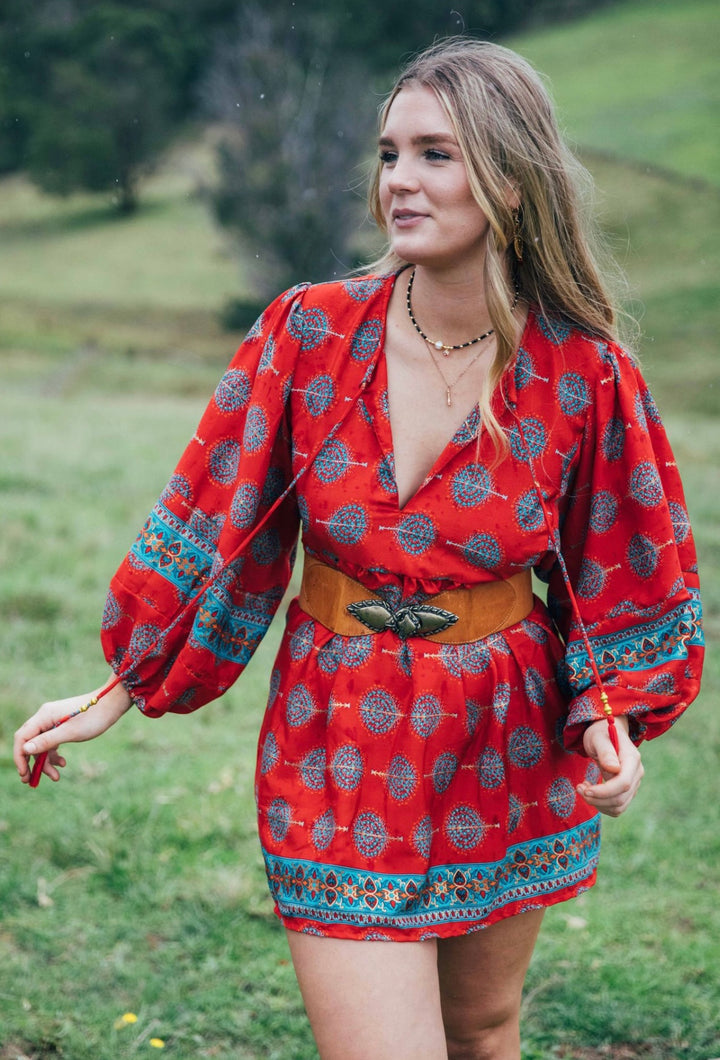 Juno Blouse ~ Red