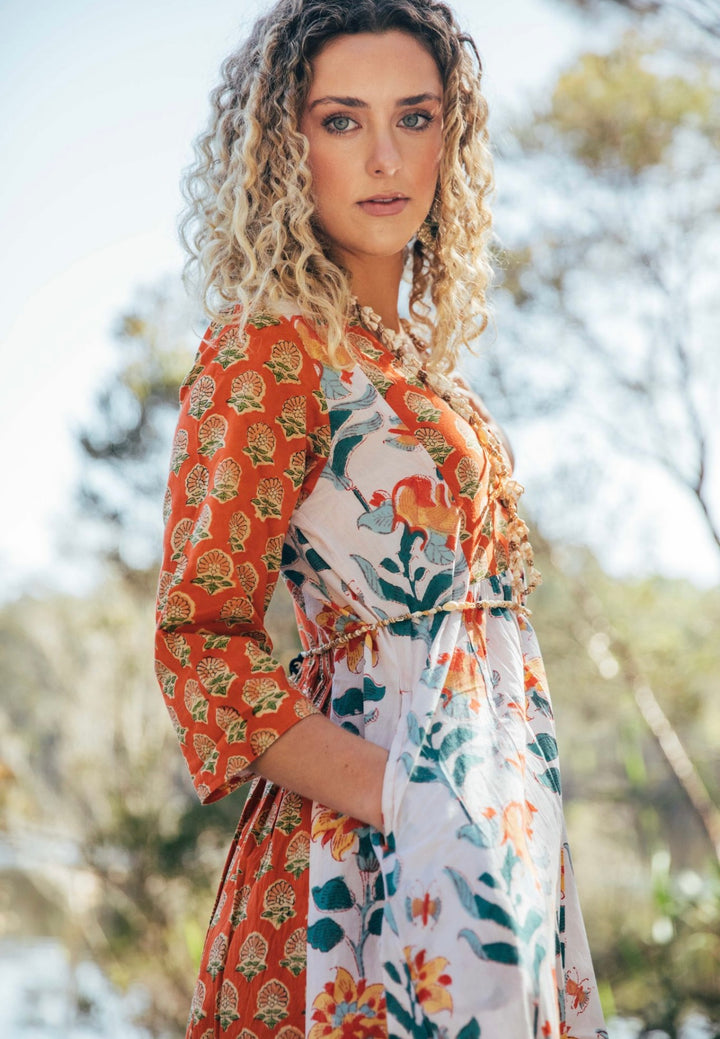 Saffron Dress ~ Tangerine