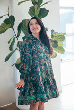 Load image into Gallery viewer, Bella Donna Shirt Dress ~ Green
