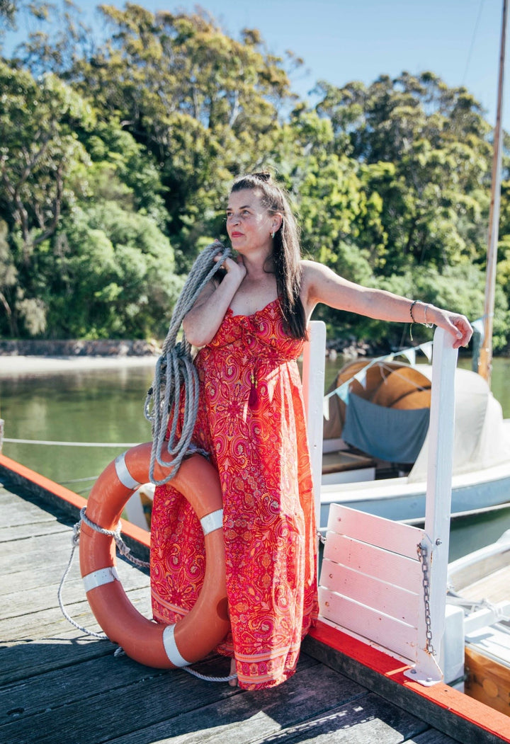 Iris Sun Dress ~ Red