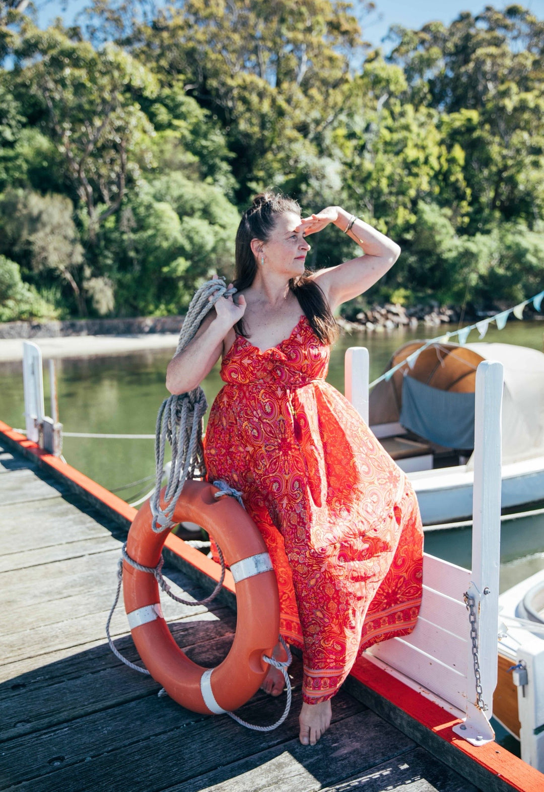 Iris Sun Dress ~ Red