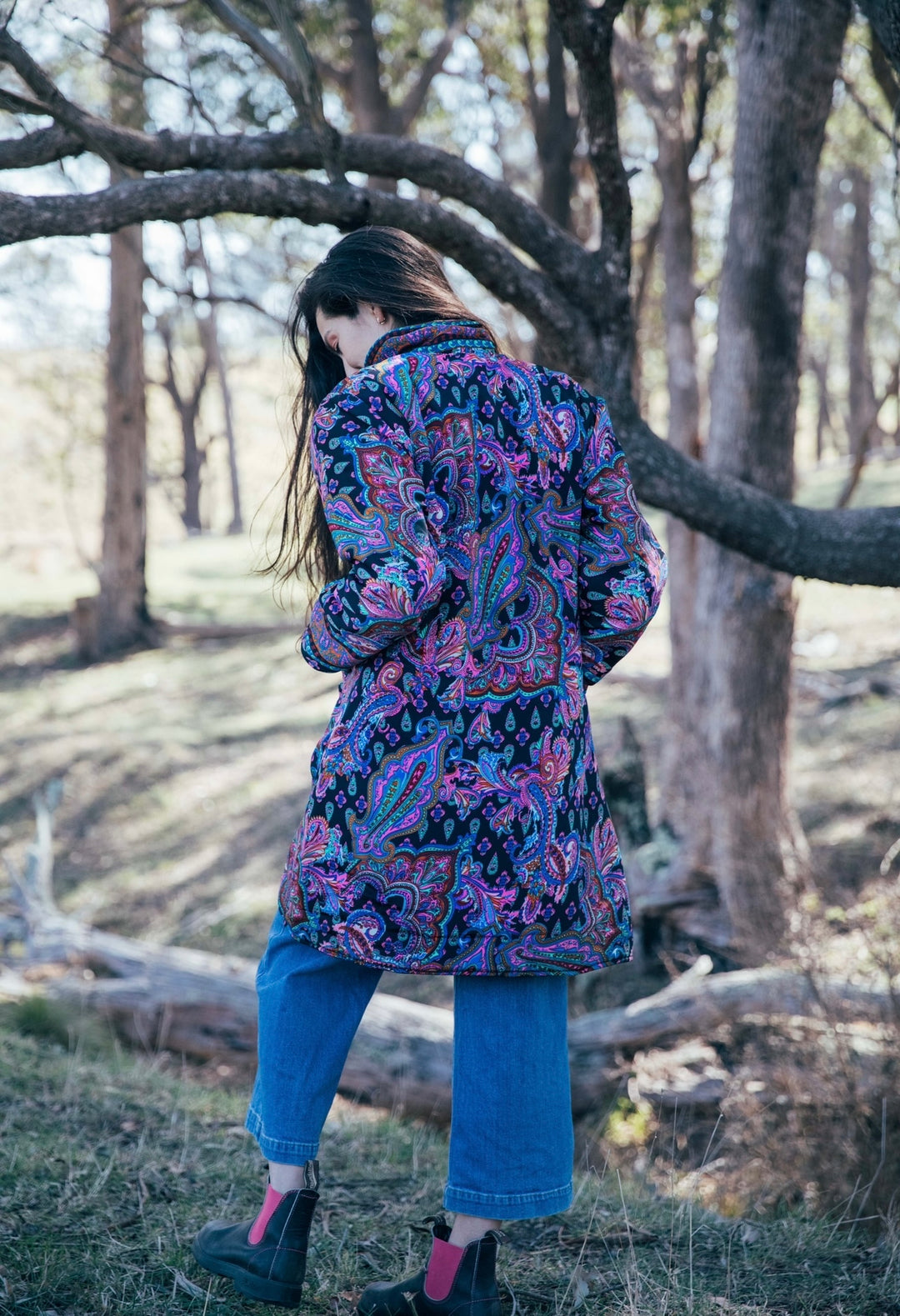 Flower Bomb Jacket ~ Black Paisley