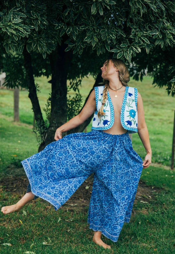 Joni Pants ~ Corn Flower Blue