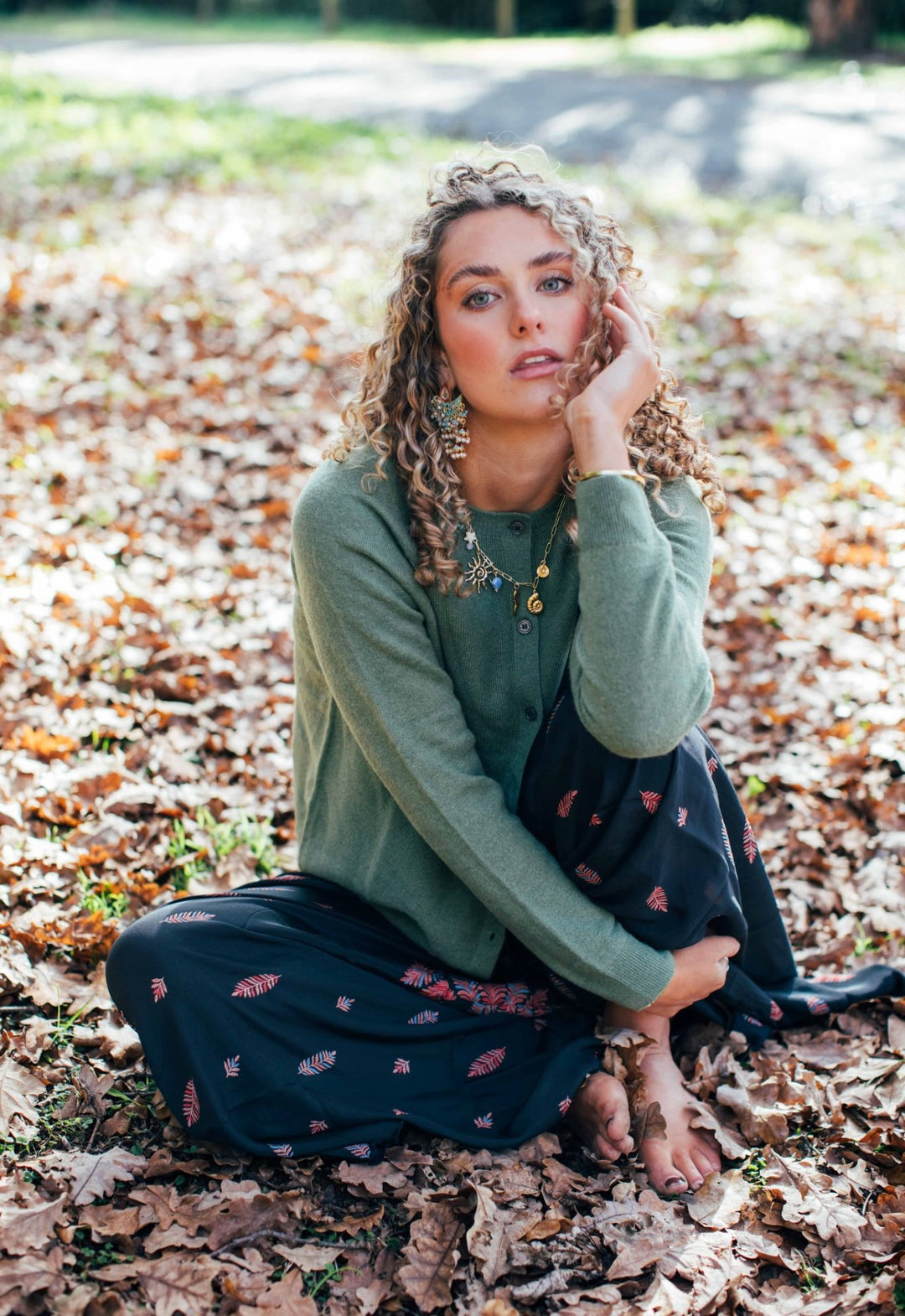 Woolly Cardi ~ Sage