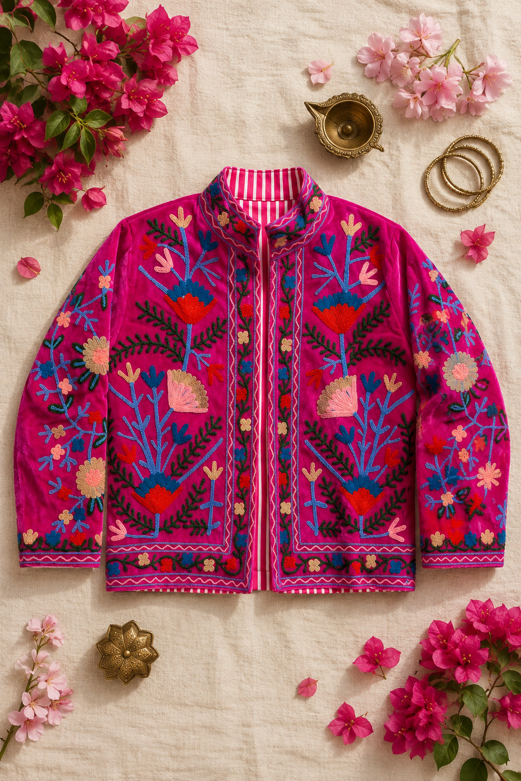 Warm Love Velvet Jacket - Blush