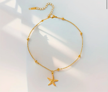 Load image into Gallery viewer, Star of the sea anklet
