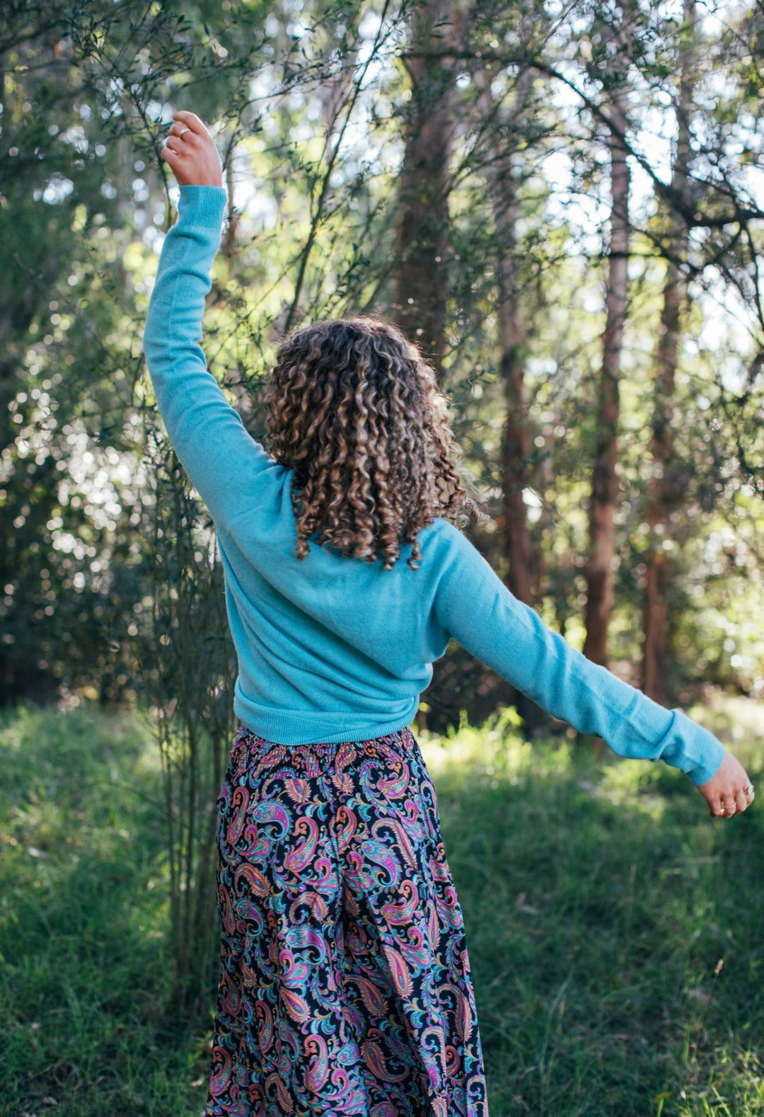 Woolly Cardi ~ teal