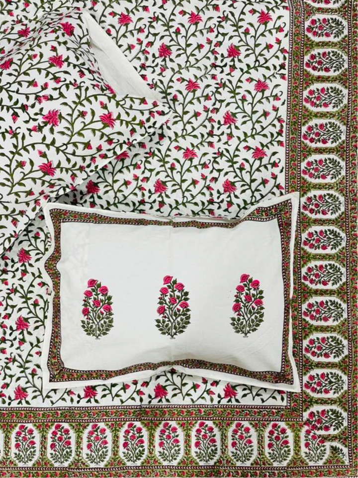 Wild bloom bed spread ~ rose