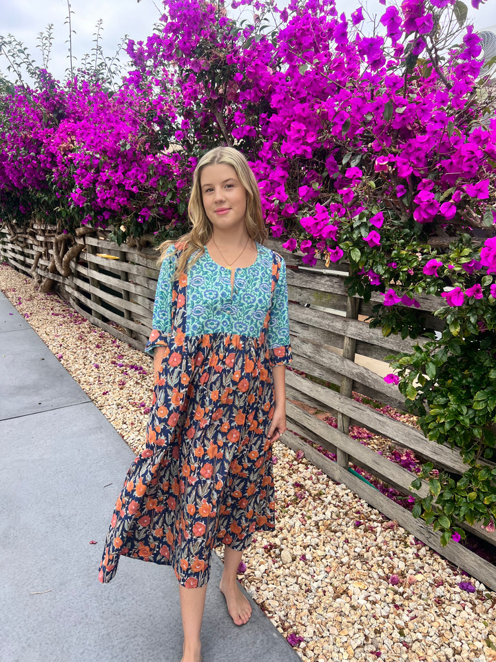 Saffron Dress ~ Blue