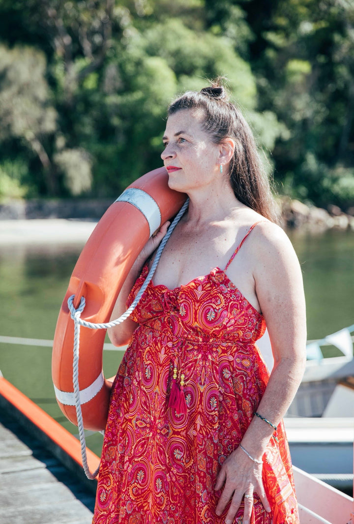 Iris Sun Dress ~ Red