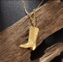 Load image into Gallery viewer, Golden Cowboy necklace
