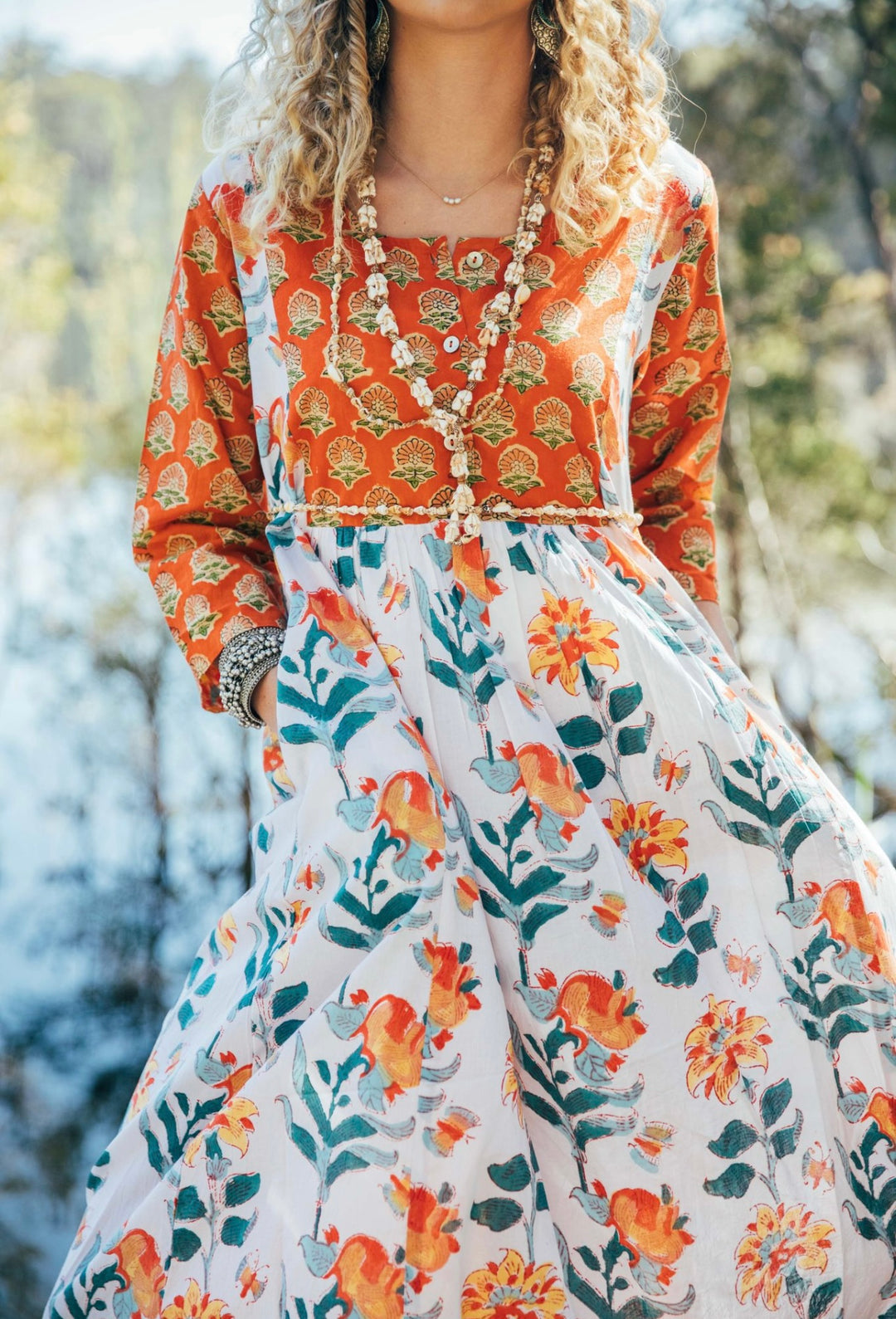 Saffron Dress ~ Tangerine