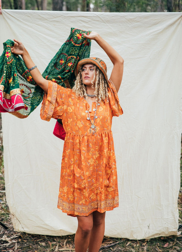 Coco Dress ~ Tangerine
