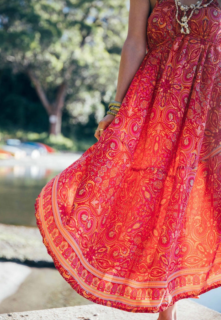 Iris Sun Dress ~ Red