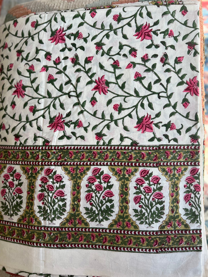 Wild bloom bed spread ~ rose