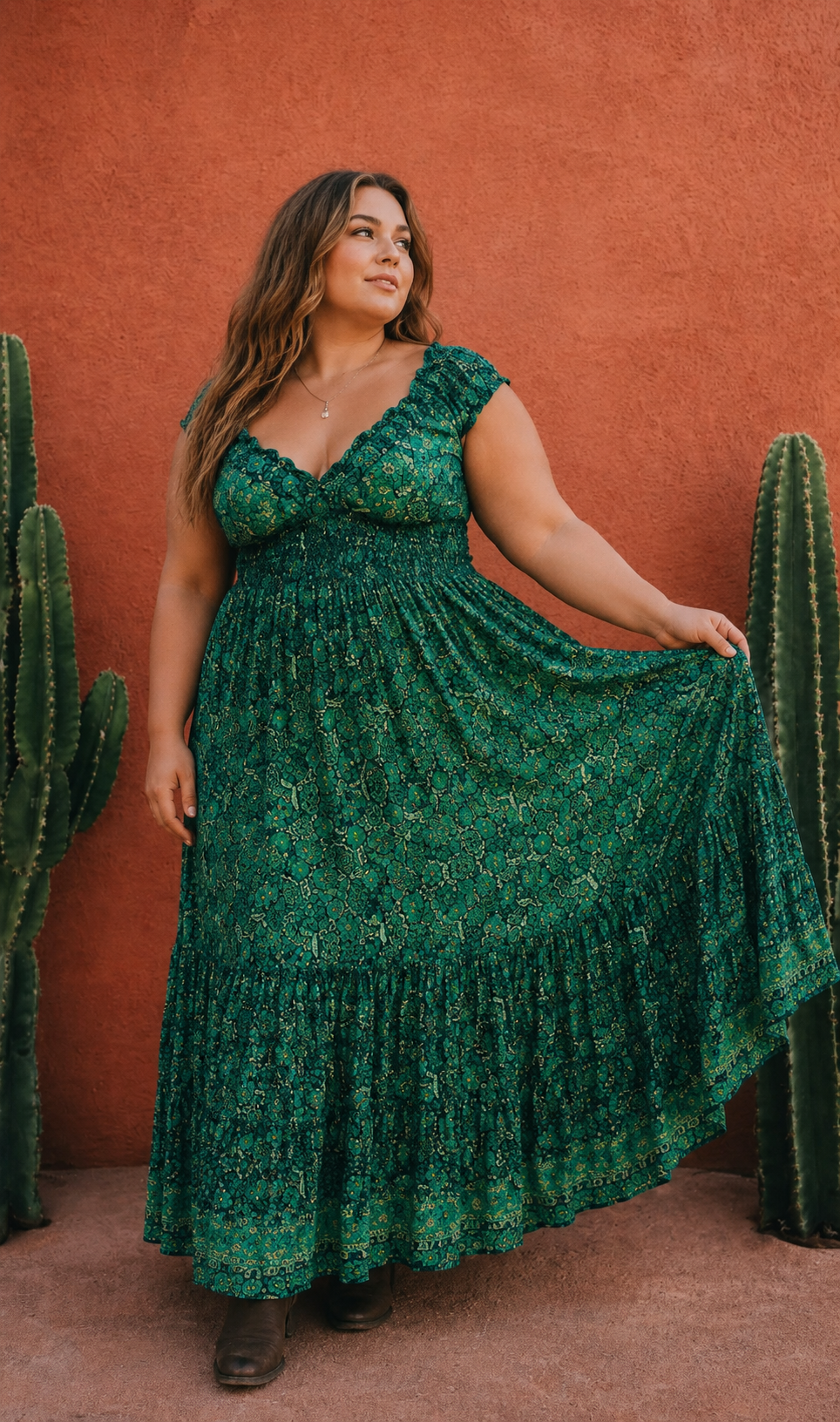 Dulcie Dress ~ Emerald