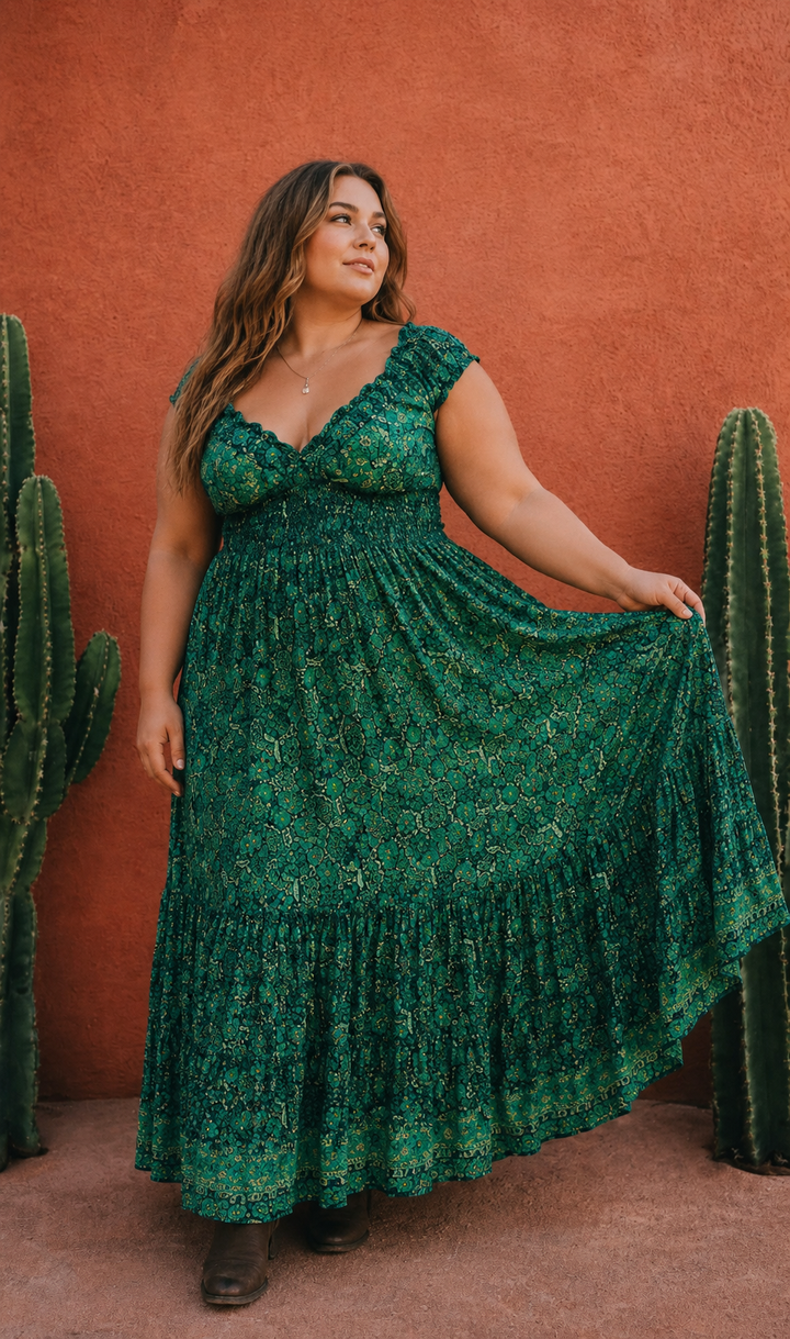 Dulcie Dress ~ Emerald