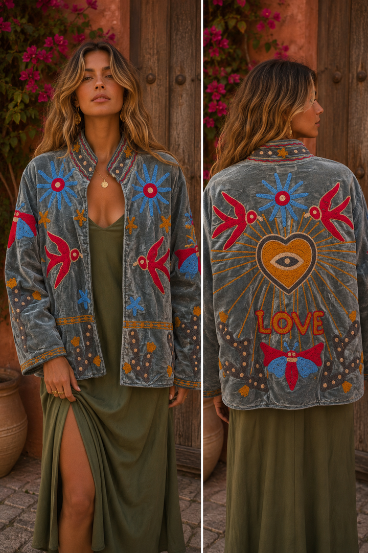 Warm Love velvet jacket - Love