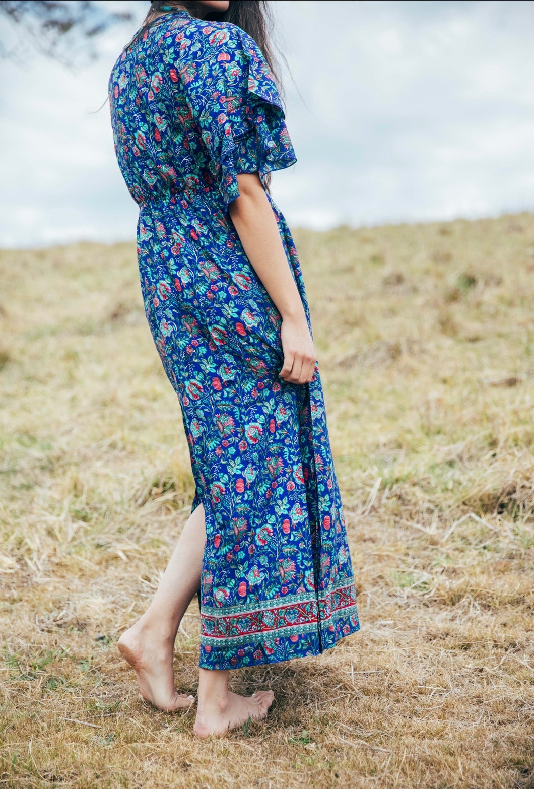 Blue Lotus Dress ~ Navy