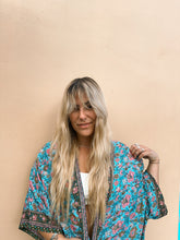 Load image into Gallery viewer, Star Dust Kimono ~ Turquoise
