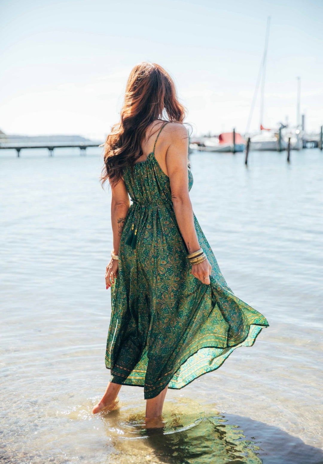 Iris Sun Dress ~ Green