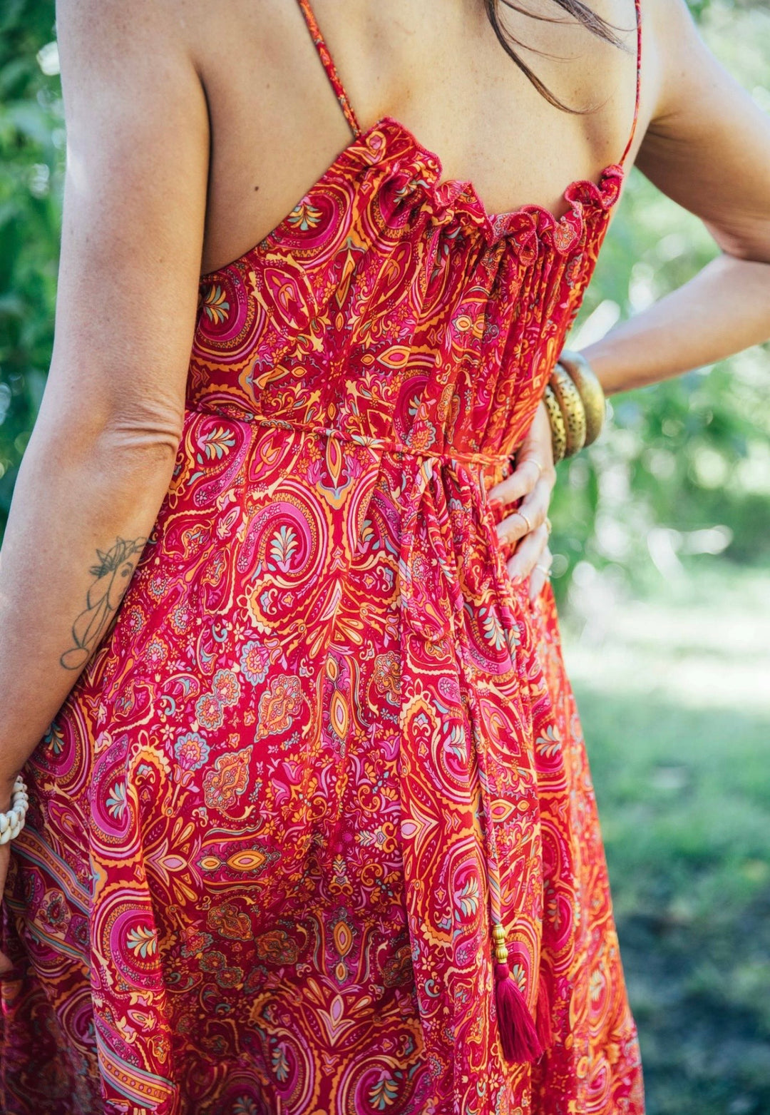 Iris Sun Dress ~ Red