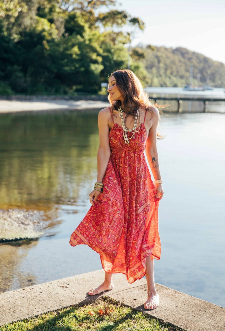 Iris Sun Dress ~ Red