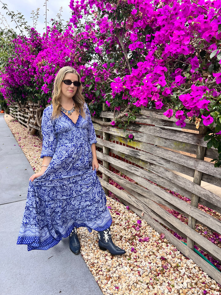 Valentina Dress ~ China blue