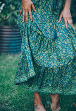 Load image into Gallery viewer, Flamingo Dress ~ Green Paisley
