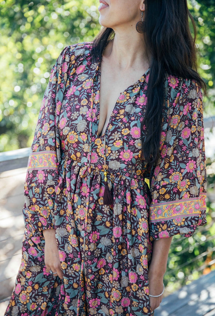Magnolia dress ~ Chocolate